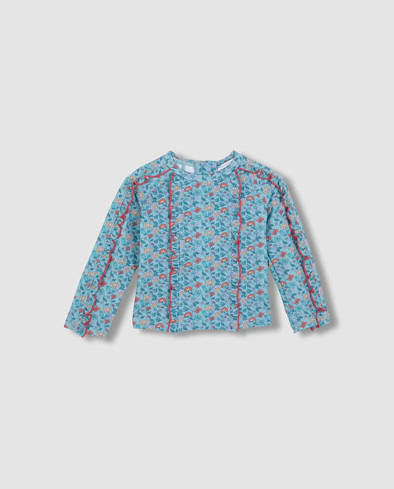 Camiseta De Baño Estampado Flores