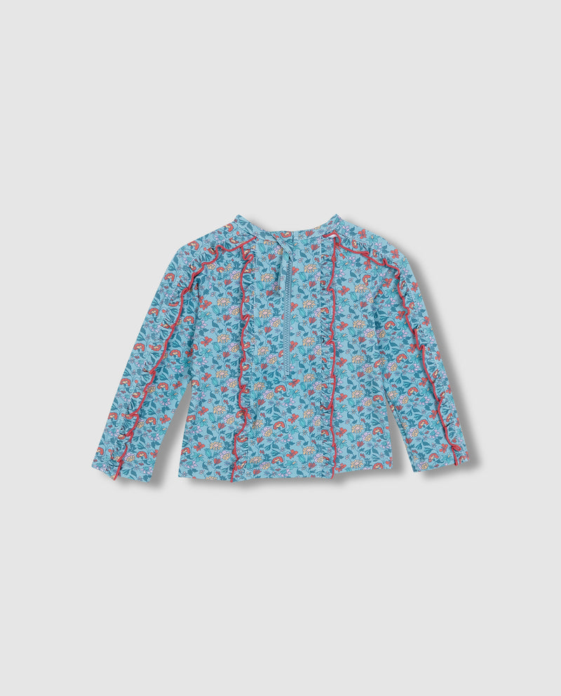 Camiseta De Baño Estampado Flores
