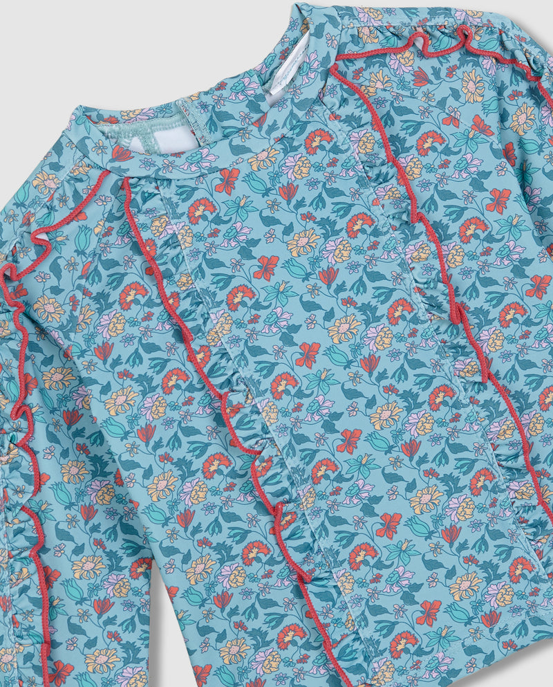 Camiseta De Baño Estampado Flores