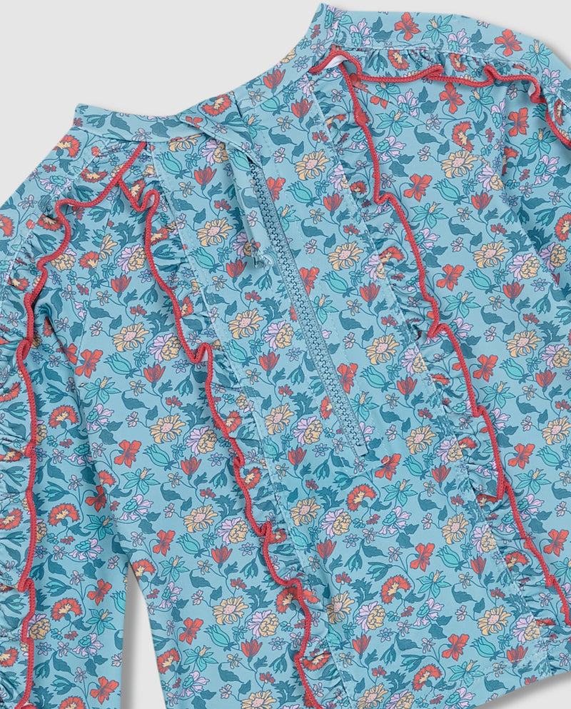 Camiseta De Baño Estampado Flores