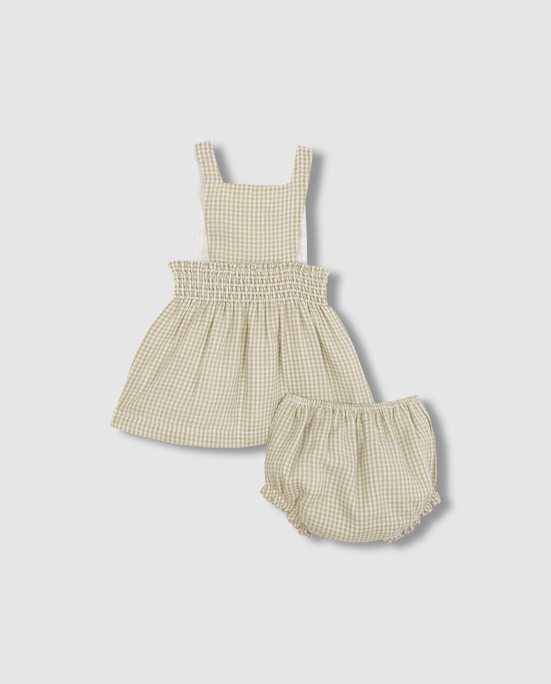Vestido pichi de cuadro vichy