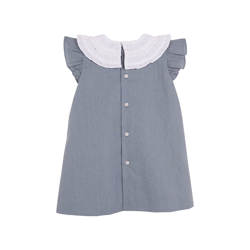 Vestido Cuello Contraste