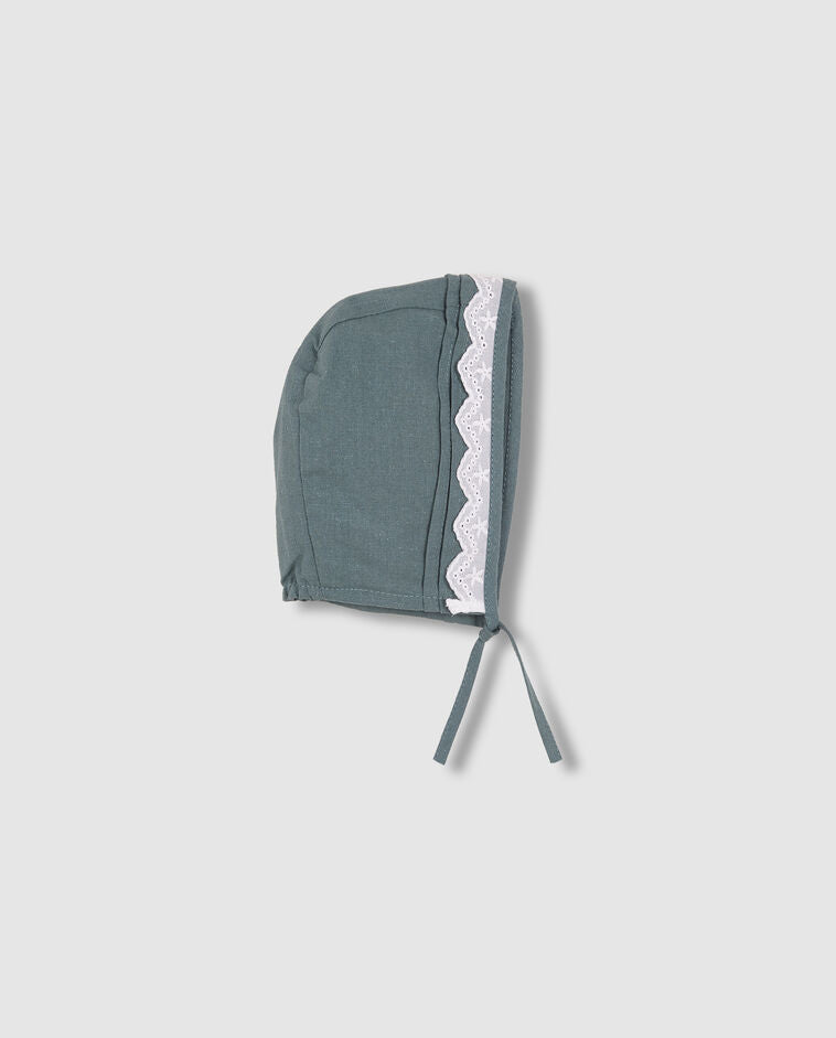 Gorro Lino Con Tira Bordada