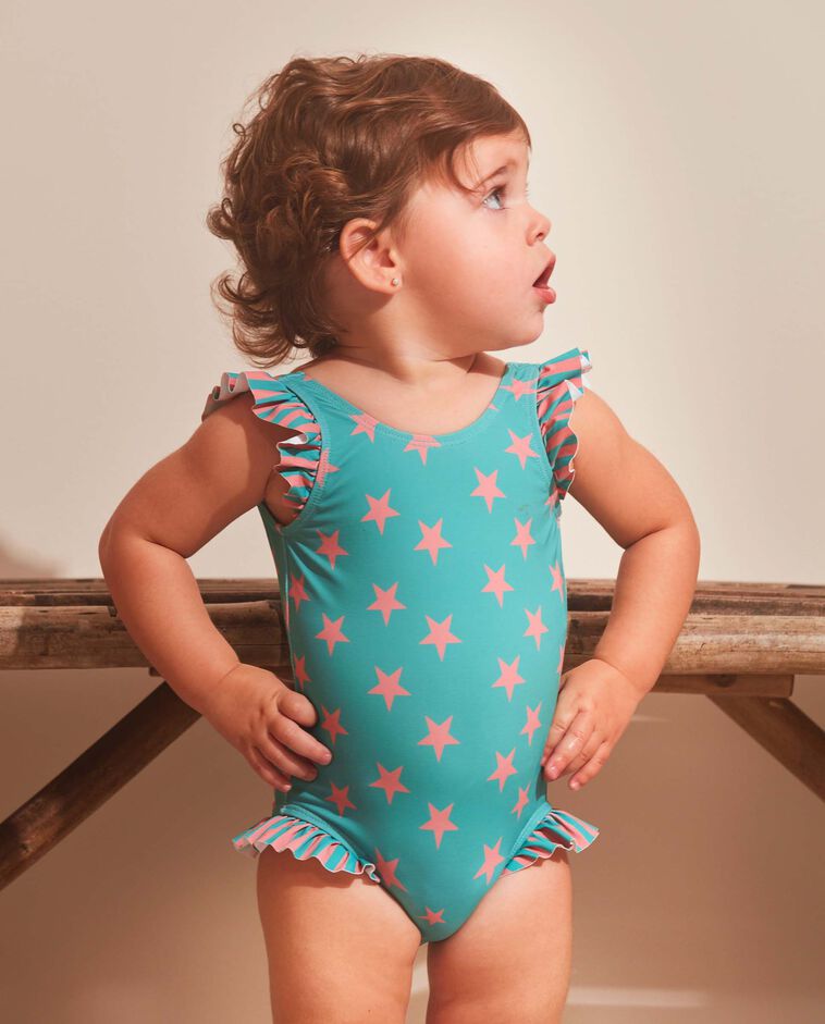 Traje de bajo de estrellas para bebé