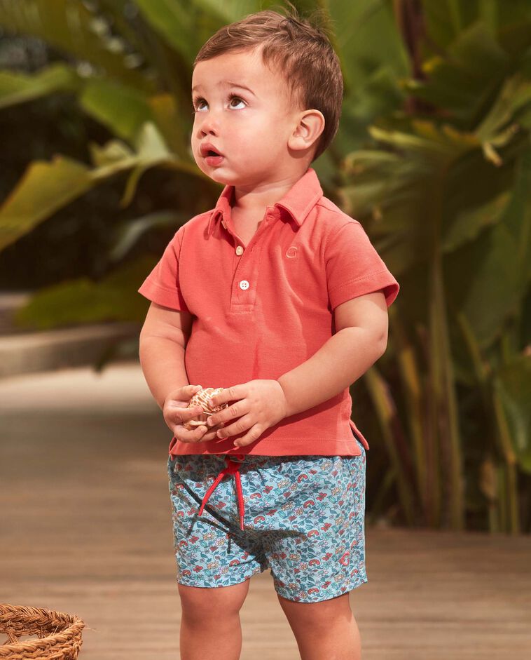 Traje de baño floral para bebé